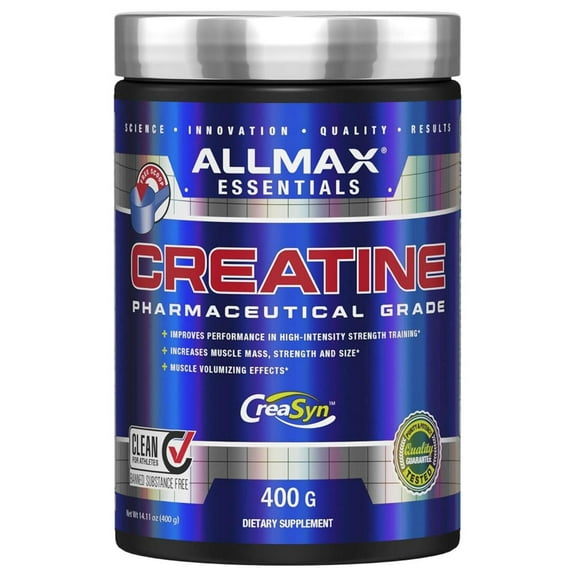 ALLMAX Nutrition - Creatine Monohydrate, Micronized Creatine Powder for Strength and Muscle Recovery, Gluten Free & Fast Absorbing 400g