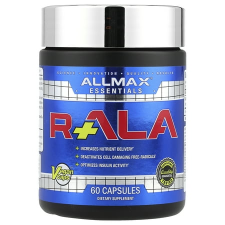 ALLMAX Nutrition, R+Alpha Lipoic Acid (Max Potency R+ALA), 150 mg, 60 Capsules