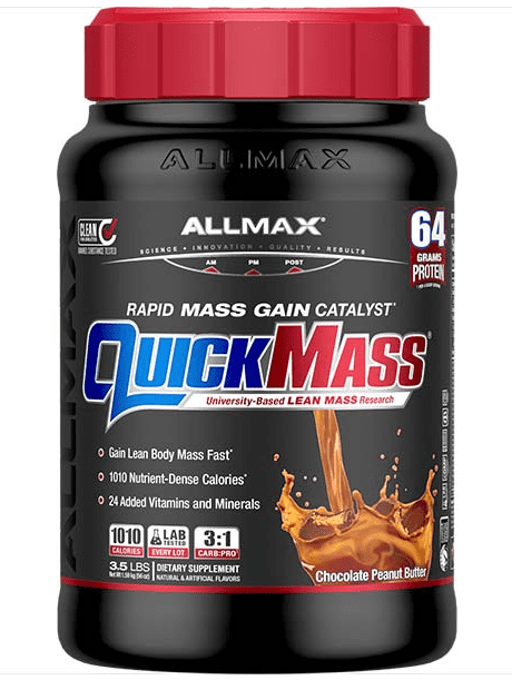 Allmax: QuickMass 3.5lb Chocolate Peanut Butter Flavor