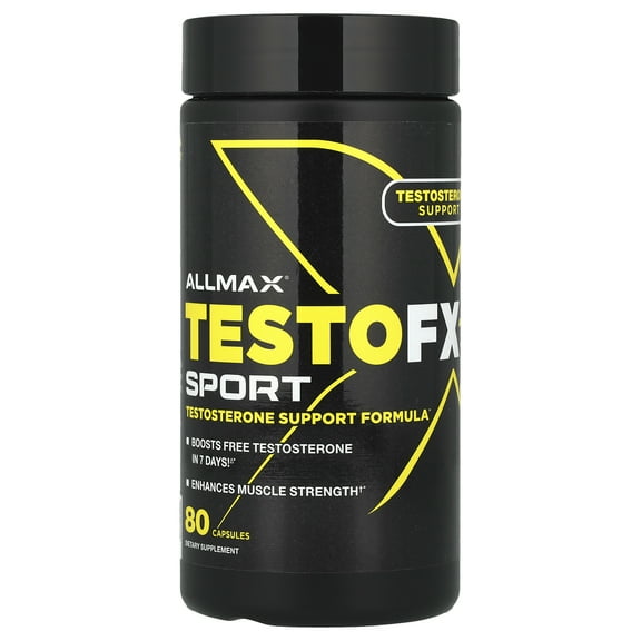 ALLMAX TestoFX Sport, Testosterone Support Formula, 80 Capsules
