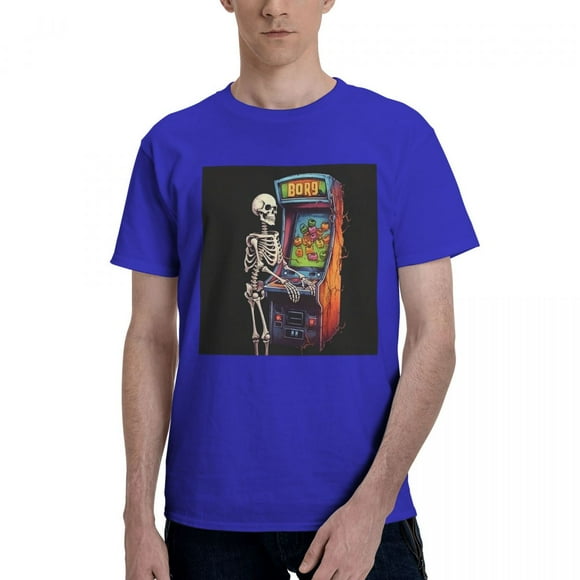 ALLNOB Men's Short Sleeve Standard T-Shirt 150g Blue