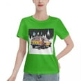 thumbnail image 1 of ALLNOB Women's Off-Road Vehicle Standard Short Sleeve T-Shirt 150g Green, 1 of 8