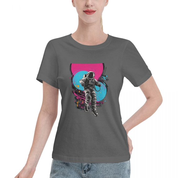 ALLNOB Women's Standard Short Sleeve T-Shirt 150g Deep Heather