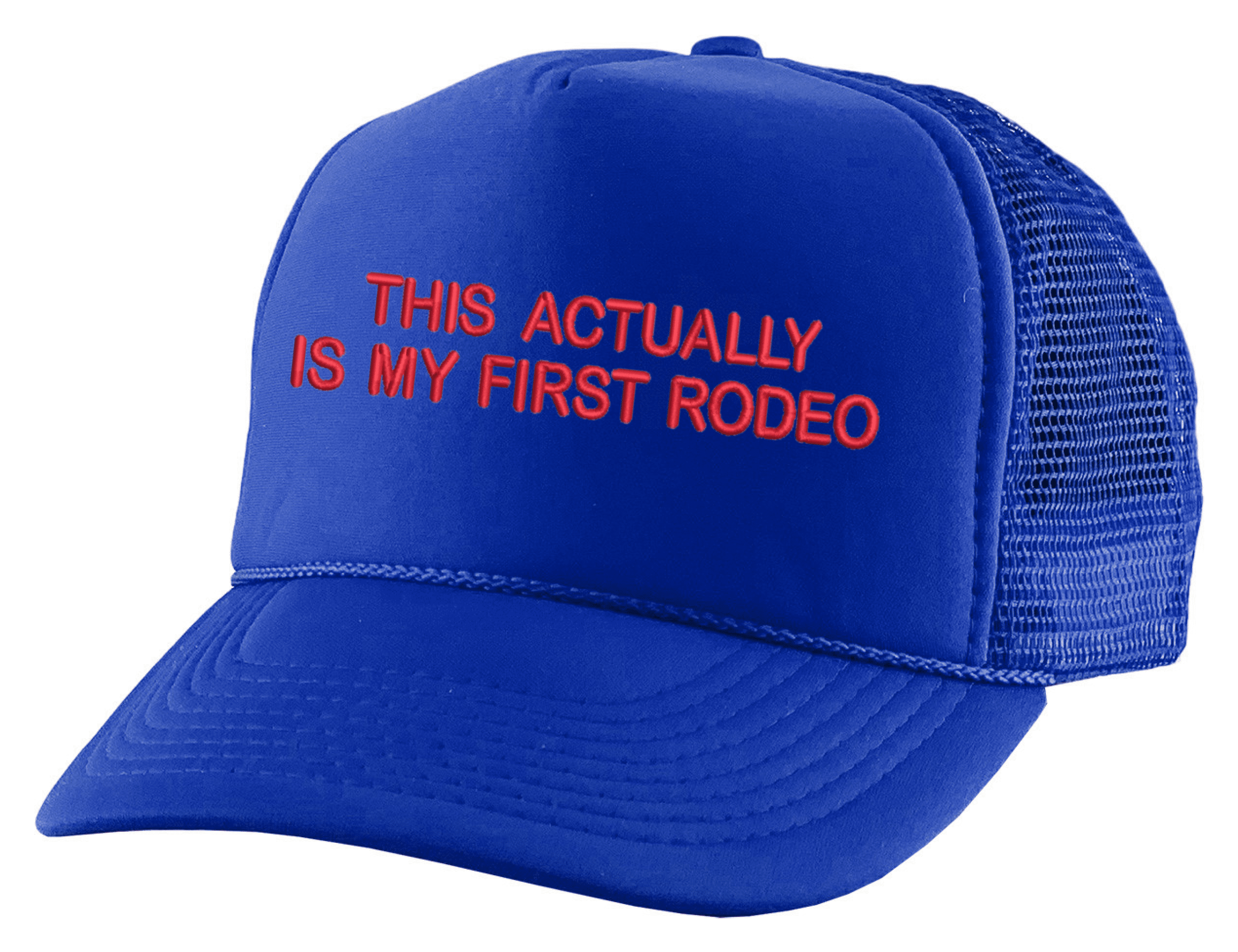 ALLNTRENDS This Actually is My First Rodeo Hat Embroidered Trucker Cap ...