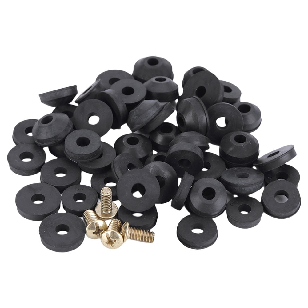 ALLOET 48PCS Assorted Tap Washers Oring Rubber Flat Beveled for Bath