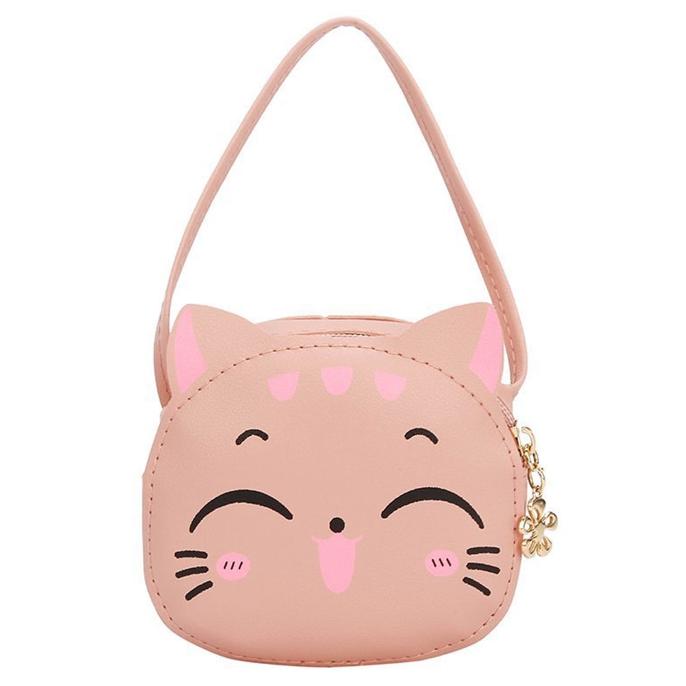 ALLOET Girls Cute Sling Bag Casual Cat Mini Shoulder Bag Kids Daily