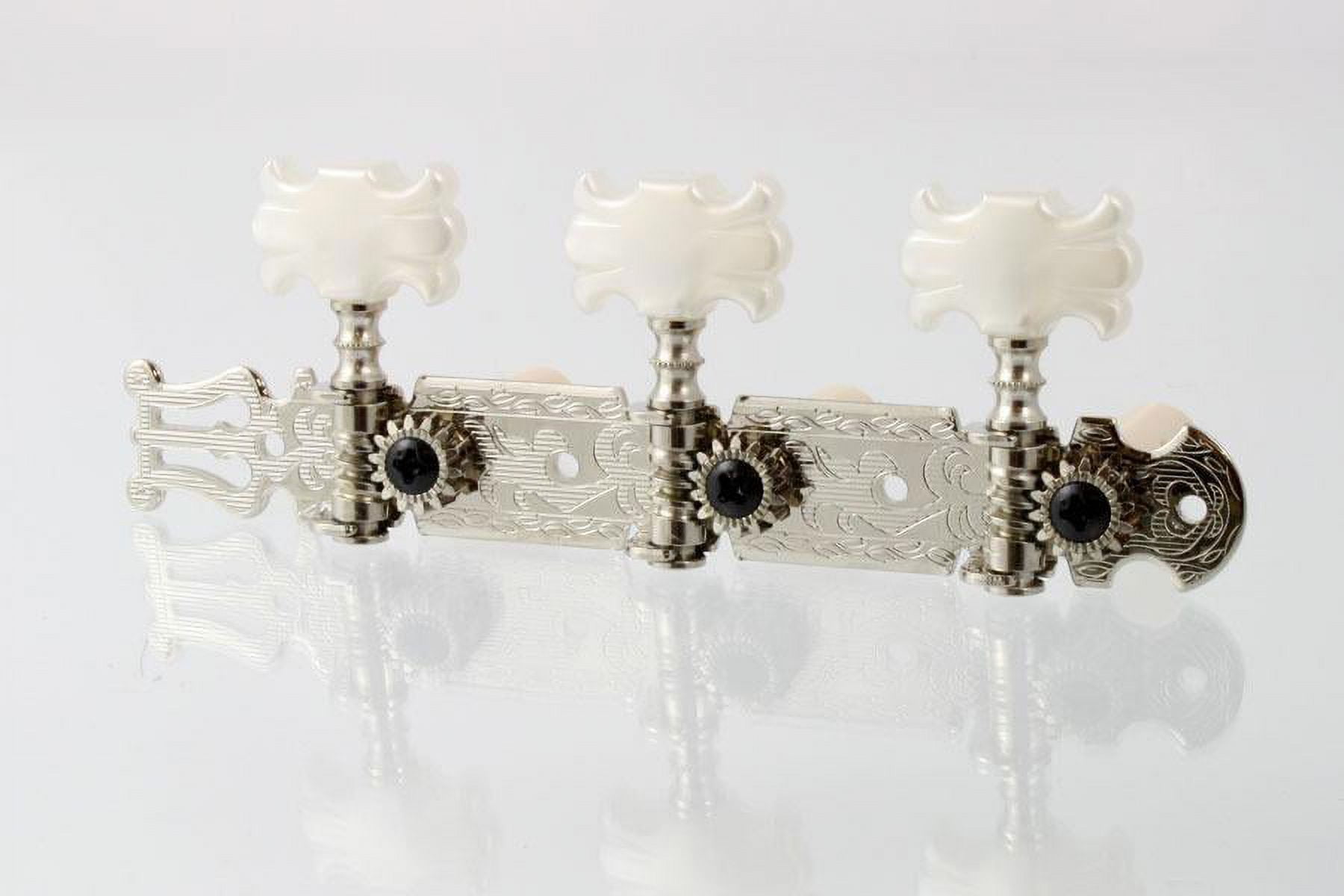 ALLPARTS TK-0124-001 Nickel Classical Tuner Set with Butterfly Buttons