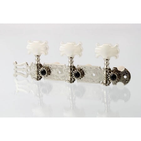 ALLPARTS TK-0124-001 Nickel Classical Tuner Set with Butterfly Buttons