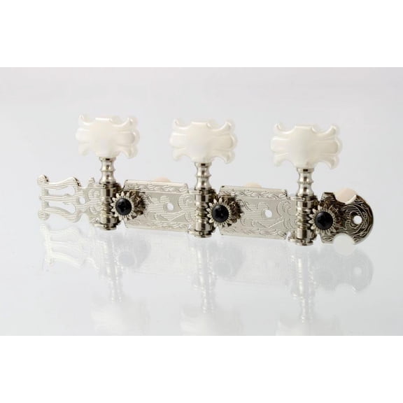 ALLPARTS TK-0124-001 Nickel Classical Tuner Set with Butterfly Buttons