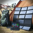 thumbnail image 1 of ALLPOWERS 100W 18V/5V 5A Foldable Solar Panel Kit, Monocrystalline Solar Battery Maintainer with Dual 5V USB and 18V DC Output, Portable Solar Generator Charger for Camping, Power Station, Laptop, 1 of 10