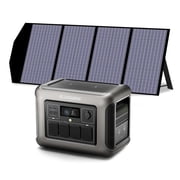 ALLPOWERS R1500 LITE Portable Power Station 1600W 1056Wh Solar Generator with 140W Solar Panel, LiFePO4 Battery, for Camping, RV, Home Backup, Emergency Power