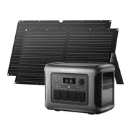 ALLPOWERS Solar Generator Solar Generator R1500 LITE with 2 x 100W Solar Panel, 1056Wh LiFePO4 Portable Power Station, 1600W AC/100W USB-C, for Off-Grid Living, RV, Emergency, Outdoor