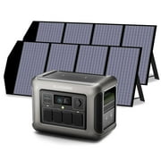 ALLPOWERS R1500 LITE 1056Wh Solar Generator with 2 Pack 140W Folding Solar Panels, 1600W Continuous / 3200W Peak Portable Power Station for Camping, Home Backup [Shipping Separately]