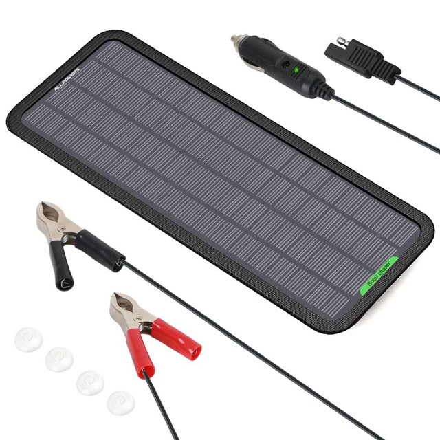 ALLPOWERS 18V 12V 5W Auto Solar Trickle Charger Car Solar Battery