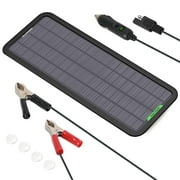 ALLPOWERS 18V 5W Portable Solar Car Battery Charger Bundle with Cigarette ..