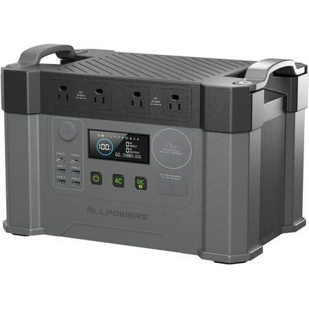 ALLPOWERS S2000Pro 1451Wh Solar Generator, 2400W Portable Power Station, MPPT Battery Backup for Camping, Home, RV, Emergency