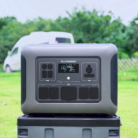 ALLPOWERS R2500 Portable Power Station 2500W, 2016Wh LiFePO4 Battery with 30A RV Outlet, Solar Generator for Home Backup, Camping, Outdoor, Emergency