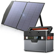 ALLPOWERS 288Wh 300W Portable Power Station with 100W Foldable Solar Panel, S300 Solar Generator Kit, Backup Battery for Camping Travel off-Grid [Shipping Separately]