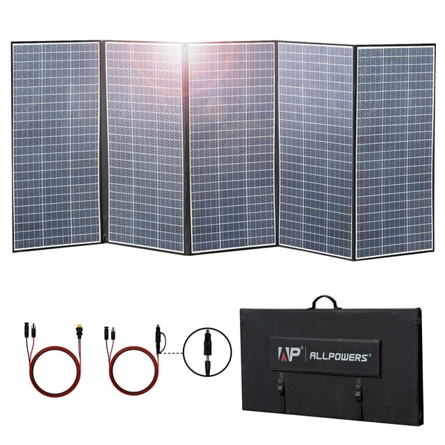 ALLPOWERS 400W Portable Solar Panel Kit, Waterproof, Foldable and