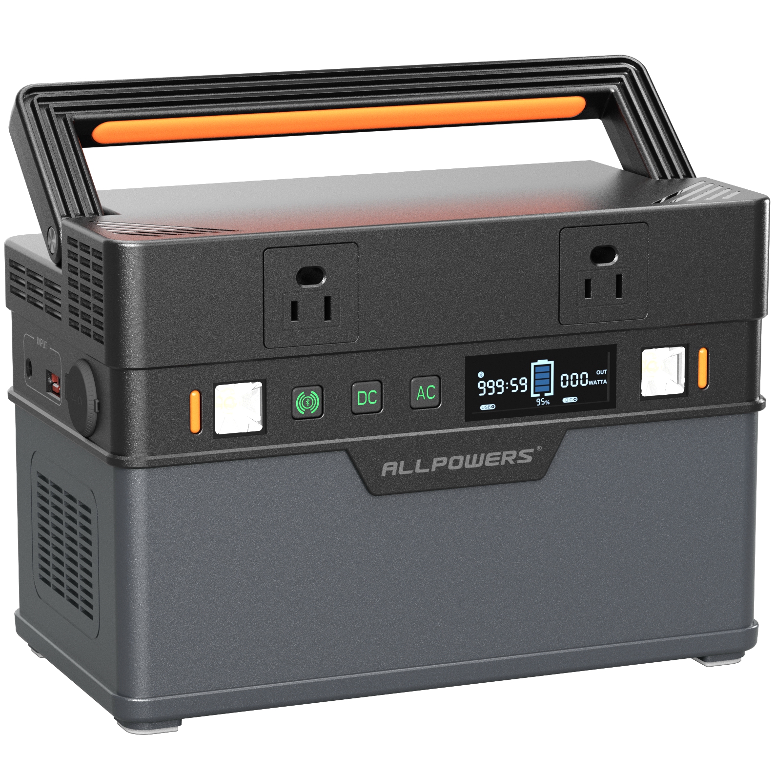 ALLPOWERS S700 606Wh 16400mAh Portable Power Station, 700W (Peak 1400W