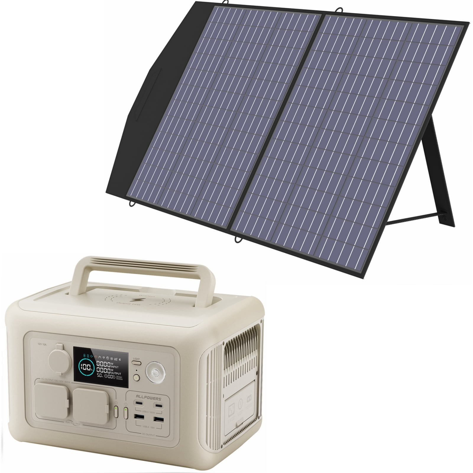 Portable Solar Generator Outdoor Power Solar Panel Led Lighting System