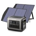 ALLPOWERS Solar Generator Solar Generator R1500 LITE with 2 x 100W Solar Panel, 1056Wh LiFePO4 Portable Power Station, 1600W AC/100W USB-C,  for Off-Grid Living, RV, Emergency, Outdoor