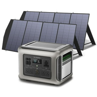 BALDR Generador solar 500W, estación de energía portátil 400Wh con panel  solar de 120W