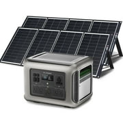 ALLPOWERS R2500 Portable Solar Generator Kit, 2 Pack 200W Monocrystalline Foldable Solar Panel with 2500Watt 2016Wh LiFePO4 Power Station, for Camping, Home Backup, RV, [Shipping Separately]