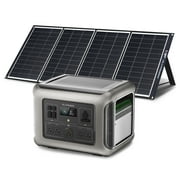 ALLPOWERS R2500 Portable Solar Generator Kit, 200W Monocrystalline Foldable Solar Panel with 2500Watt 2016Wh LiFePO4 Power Station, for Camping, Home Backup, RV, Power Outage, [Shipping Separately]