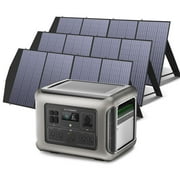 ALLPOWERS R2500 Portable Solar Generator Kit, 3 Pack 200W Foldable Solar Panel with 2500Watt 2016Wh LiFePO4 Power Station, for Camping, Home Backup, RV, Power Outage, CAPA, [Shipping Separately]
