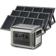 ALLPOWERS R2500 Portable Solar Generator Kit, 3 Pack 200W Monocrystalline Foldable Solar Panel with 2500Watt 2016Wh LiFePO4 Power Station, for Camping, Home Backup, Power Outage [Shipping Separately]