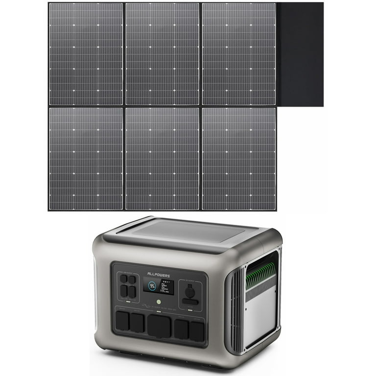 R2500 Solargenerator 2500 W (4000 W Spitze), 2016 Wh LiFePO4 tragbares –  PowerGoGreen