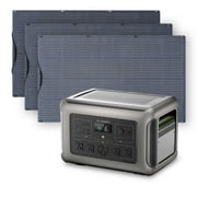 ALLPOWERS R3500 LiFePO4 Solar Generator Kit, include 3 Pack 200W Monocrystalline Flexible Solar Panel with 3200W 3168Wh Portable Power Station, [Shipping Separately]