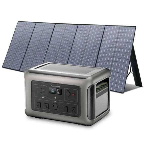 ALLPOWERS R3500 LiFePO4 Solar Generator Kit, include 3200W 3168Wh Portable Power Station with 1 Pack SP037 400W Folding Solar Panel, [Shipping Separately]