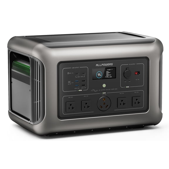 ALLPOWERS R3500 Solar Generator, 3200W 3168Wh LiFePO4 Charger, 30A RV Port, Portable Power Station