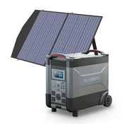 ALLPOWERS R4000 Portable Solar Generator Kit, 100W Foldable Solar Panel with 3600 Watt 3600Wh LiFePO4 Portable Power Station, for Outdoor Camping, Home Backup, RV, Emergency, [Shipping Separately]