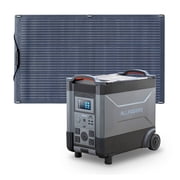 ALLPOWERS R4000 Portable Solar Generator Kit, 100W Monocrystalline Flexible Solar Panel with 3456Wh 4000W LiFePO4 Portable Power Station for Camping, Home Backup, RV, [Shipping Separately]