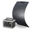 thumbnail image 1 of ALLPOWERS R600 Portable Solar Generator Kit, 100W Monocrystalline Flexible Solar Panel with 600 Watt 299Wh LiFePO4 Portable Power Station, for Camping, Home Backup [Shipping Separately], 1 of 14