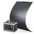 thumbnail image 1 of ALLPOWERS R600 Portable Solar Generator Kit, 200W Monocrystalline Flexible Solar Panel with 600Watt 299Wh LiFePO4 Portable Power Station, for Camping, Home Backup, Power Outage [Shipping Separately], 1 of 10