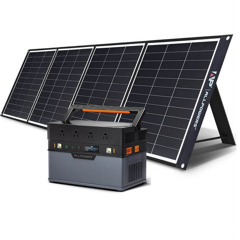 ALLPOWERS S1500+SP035 Solar Generator Kit, 1500W 1092Wh Portable Power  Station with 200W Foldable Solar Panel, Shipping Separately