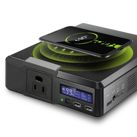 ALLPOWERS 200W Portable Power Station, 154Wh Solar Generator with Wireless Charge, Fast Charging Power Bank Backup Battery for Phone, Laptop, RV, Camping, Fishing Outdoors
