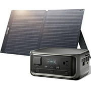 ALLPOWERS VOLIX P300 Portable Power Station with 100W Solar Panel, 256Wh LiFePO4 Battery, 300W AC Output Peak 600W, Solar Generator for Camping, Travel & Power Outages.