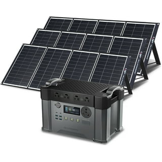VDL 2000W/1997Wh Power Station Solar Generator+200W Folding Solar Panel  Camping
