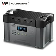 ALLPOWERS S2000 Portable Power Station, 1500Wh Capacity Solar Generator, 2000 Watts AC Output for Outdoor Camping Home Backup  Emergency Power Outage