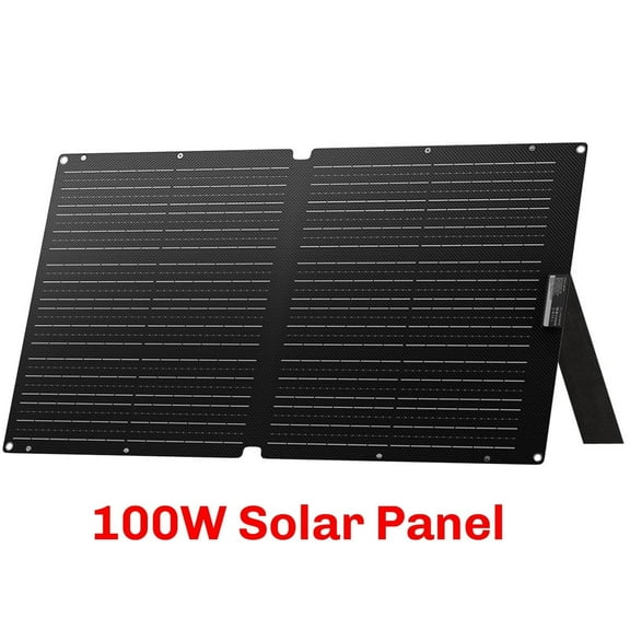 ALLPOWERS 100W Portable Solar Panel, Monocrystalline ETFE Solar Charger with IP68 Waterproof, Compact Foldable Solar Panel for Power Station/Generator, Outdoor Camping, RV, Emergency