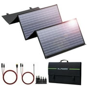 ALLPOWERS SP029 140W Portable Solar Panel Charger for Laptop Cellphone, Waterproof IP65 Foldable Solar Panel with Solar, DC, and USB Output, for Solar Generator, Power Bank, 12V Car Battery