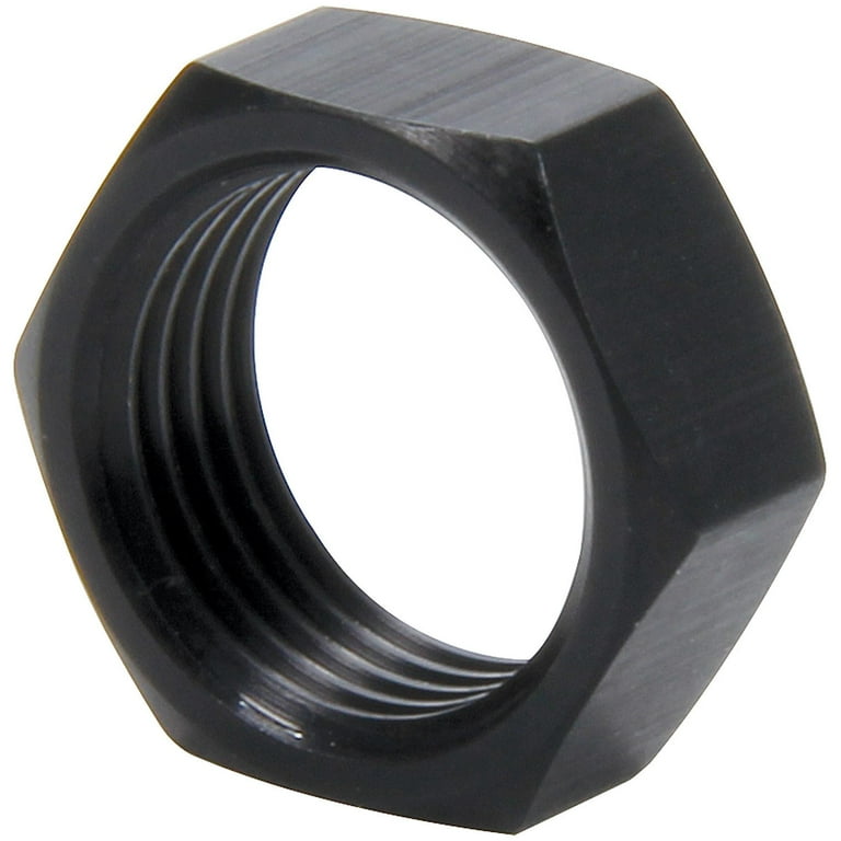 Allstar 3/4-16 LH Aluminum Jam Nuts Thin OD Black 4pk