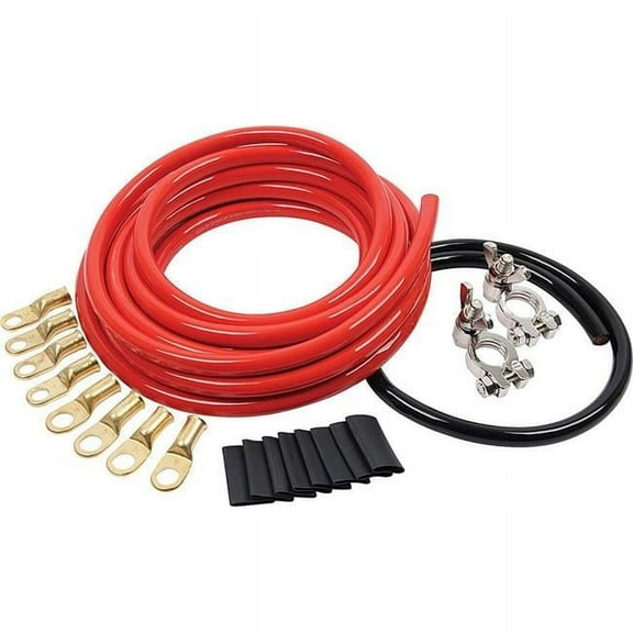 ALLSTAR PERFORMANCE ALL76114 Battery Cables Battery Cable Kit 4 Gauge 1 Battery