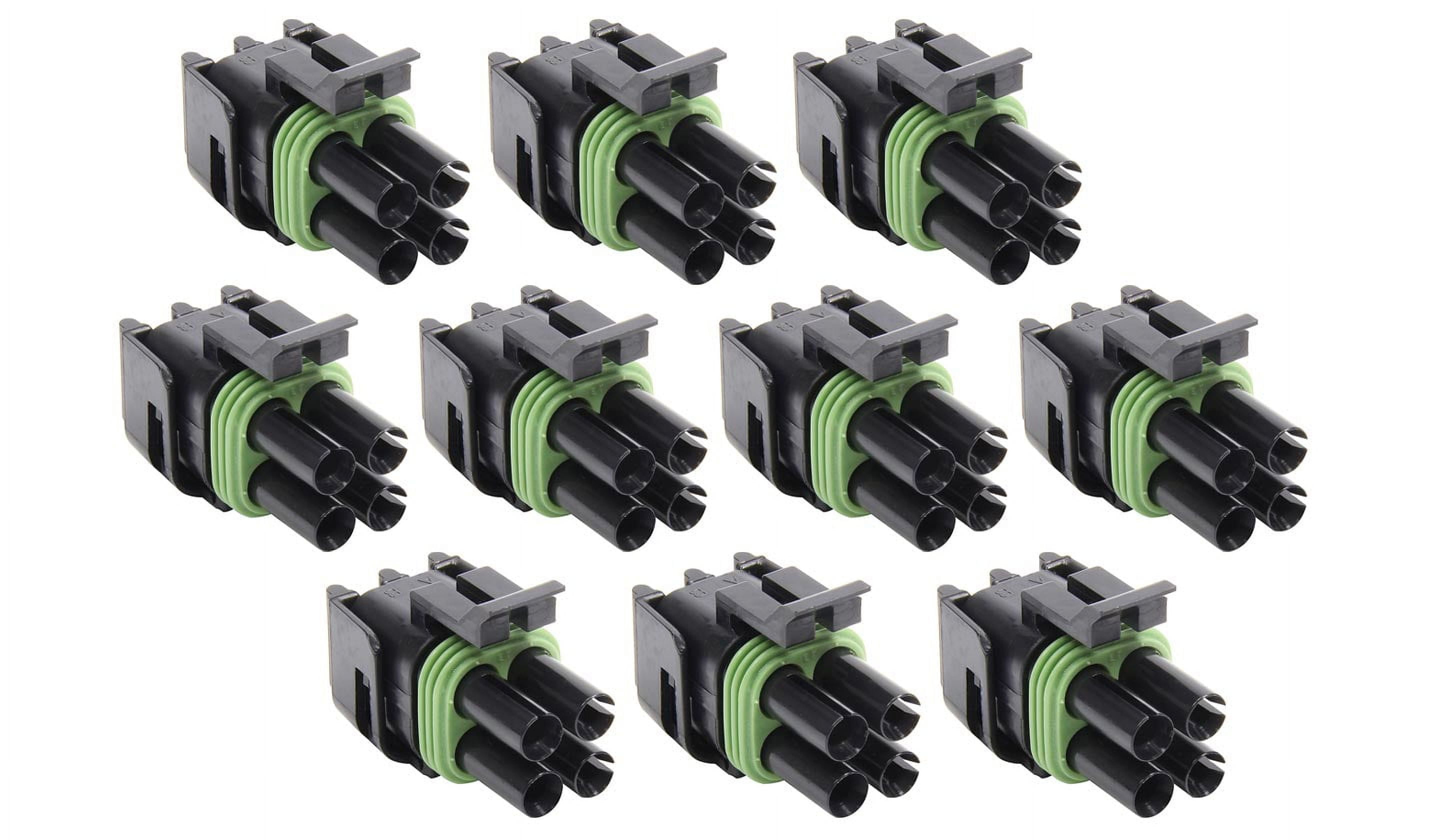 Allstar 4 Pin Weather Pack Square Tower Housing Allstar 4 Pin Weather Pack Square Tower Housing