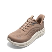 ALLSWIFIT Men's Slip-On Walking Shoes Wide Toe Box | Hands-Free Barefoot Feel, Cushioned Running Sneakers with Arch Support for Gym & Tennis